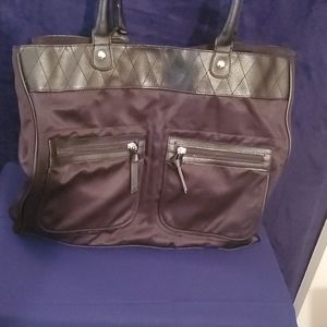 Oldnavy Black Tote Bag with Side Snaps